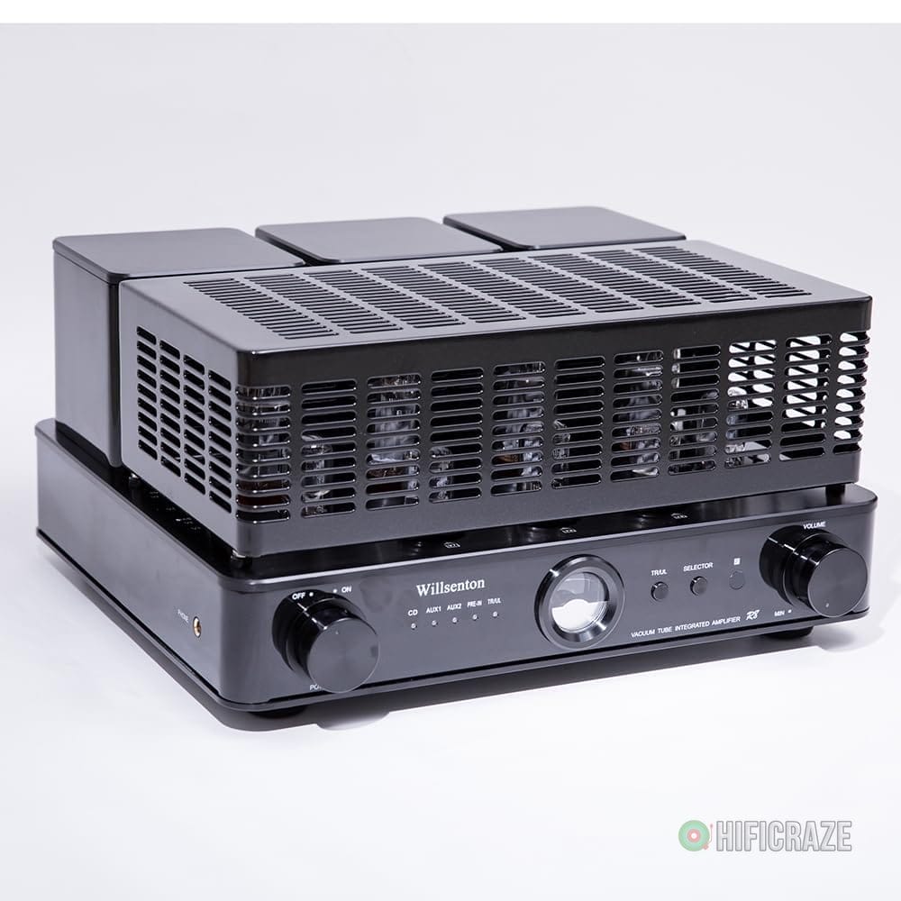 R8 KT88/EL34 x4 Tube Amplifier Integrated AMP Power Amplifier Headphone Replaceable Basic Meter (Black) 4 R8 KT88/EL34 x4 Tube Amplifier Integrated AMP Power Amplifier Headphone Replaceable Basic Meter (Black) - Image 4
