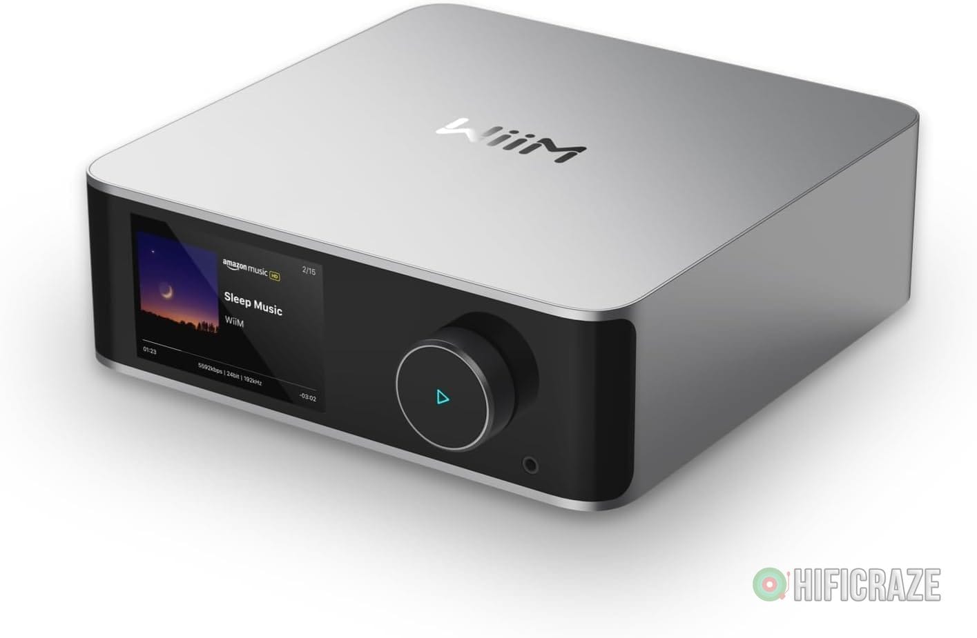 WiiM Ultra Music Streamer & Digital Preamp | 3.5" Touchscreen, Compatible with Google Cast & Alexa, Stream Spotify, Amazon Music, Tidal & More | HDMI ARC, Phono Input & Headphone Output | Silver 1 best integrated amp