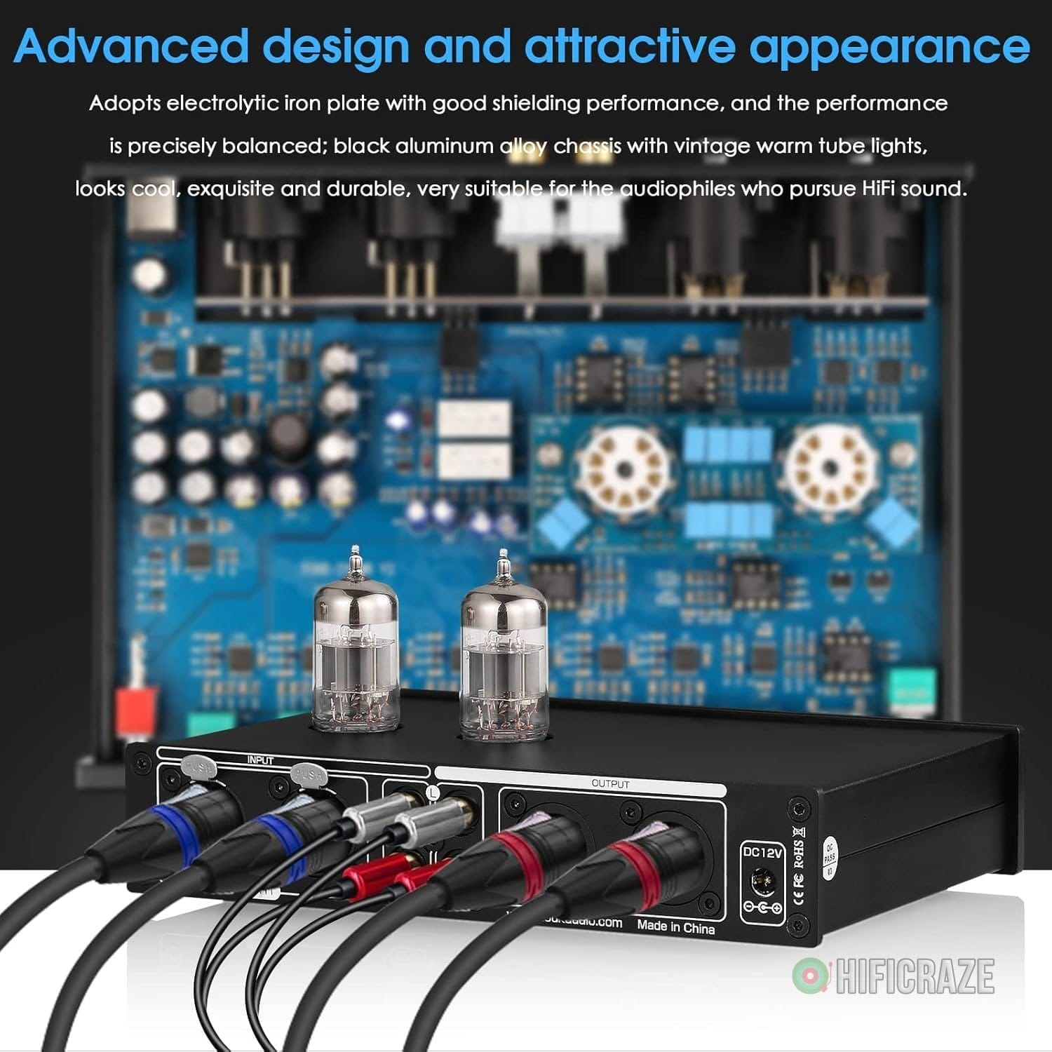 Douk Audio HiFi Vacuum Tube 7-Band EQ Preamp Equalizer XLR Pre-Amplifier Home (T8 PRO) 6 Douk Audio HiFi Vacuum Tube 7-Band EQ Preamp Equalizer XLR Pre-Amplifier Home (T8 PRO) - Image 6