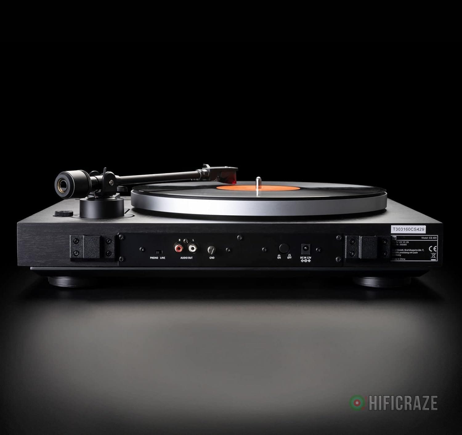 Dual CS 429 Fully Automatic Turntable with Die-Cast Aluminum Platter - Black 6 Dual CS 429 Fully Automatic Turntable with Die-Cast Aluminum Platter - Black - Image 6