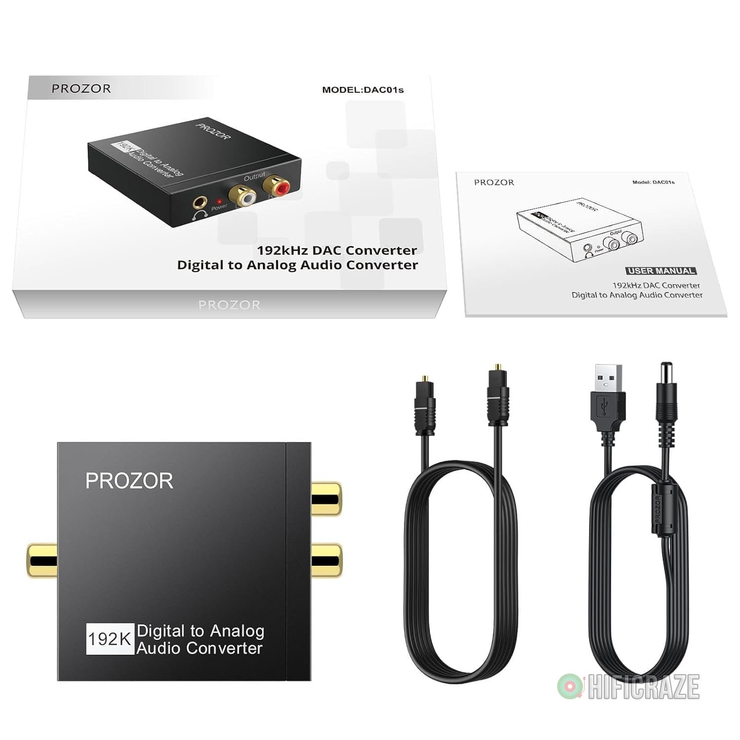 PROZOR 192KHz Digital to Analog Audio Converter DAC Digital SPDIF Optical to Analog L/R RCA Converter Toslink Optical to 3.5mm Jack Adapter for PS3 HD DVD PS4 Amp Apple TV Home Cinema 7 PROZOR 192KHz Digital to Analog Audio Converter DAC Digital SPDIF Optical to Analog L/R RCA Converter Toslink Optical to 3.5mm Jack Adapter for PS3 HD DVD PS4 Amp Apple TV Home Cinema - Image 7