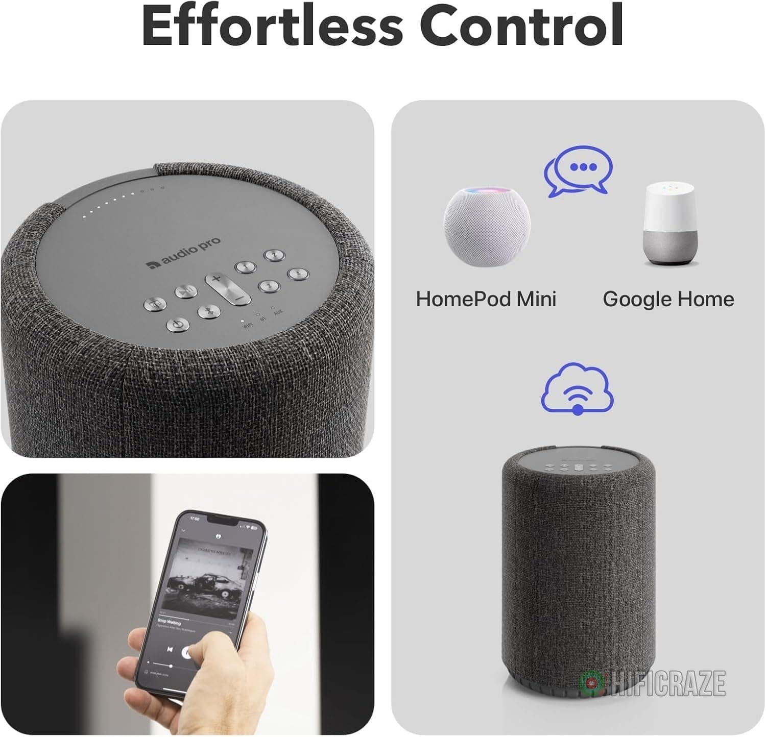 Audio Pro A10 MKII Wireless Multiroom Speaker, WiiM Edition | High Fidelity, Bluetooth, WiFi | Compatible with AirPlay 2, Google Cast, Siri, WiiM Home App, Stream Spotify, Tidal & More, Dark Gray 6 Audio Pro A10 MKII Wireless Multiroom Speaker, WiiM Edition | High Fidelity, Bluetooth, WiFi | Compatible with AirPlay 2, Google Cast, Siri, WiiM Home App, Stream Spotify, Tidal & More, Dark Gray - Image 6