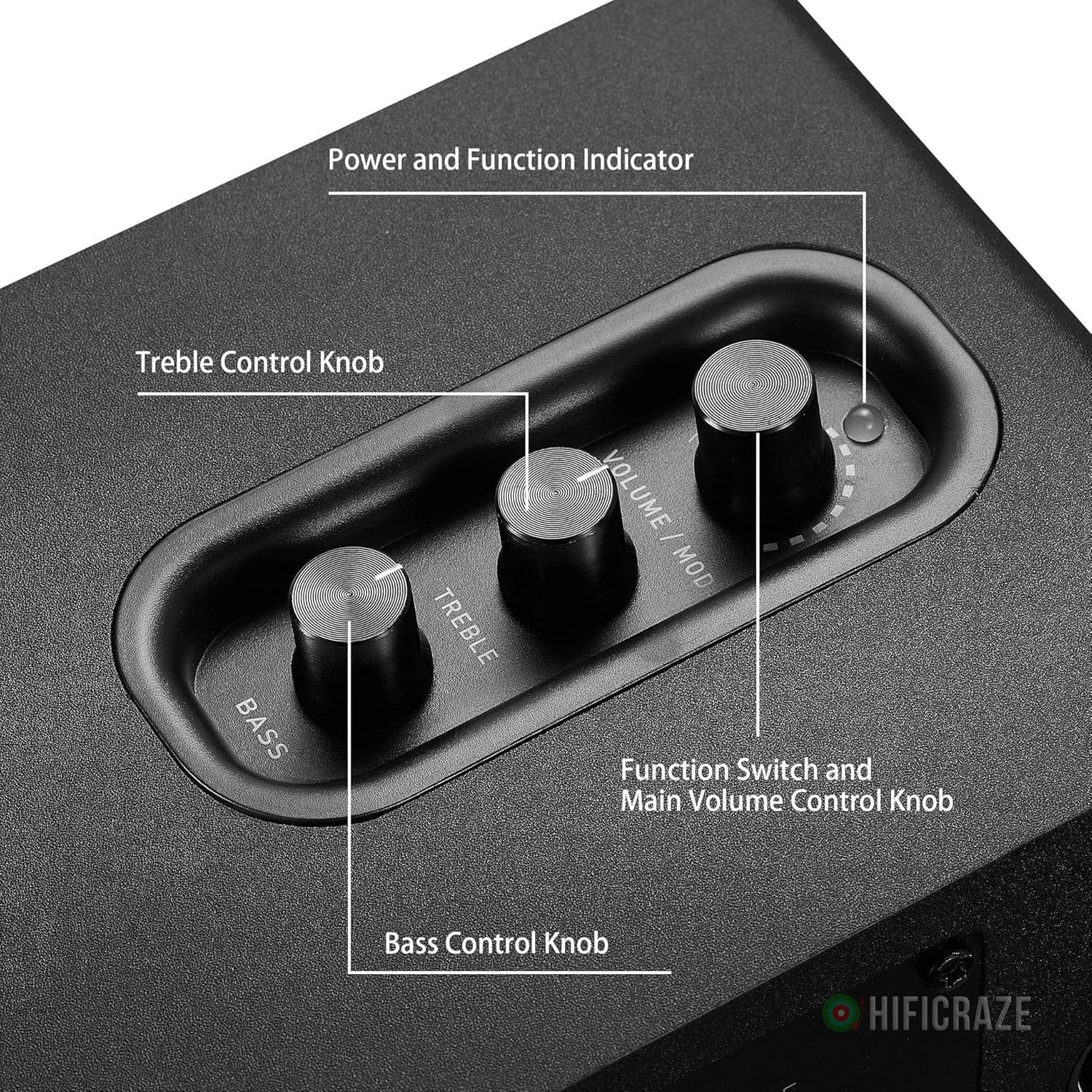 SW208 3" Active Bluetooth 5.0 Bookshelf Speakers – 60W Carbon Fiber Speaker Unit - Built-in 24bit DAC - Dynamic 3D Surround Sound – 2.0 Computer PC Monitor Gaming Speakers (Pair, Black) 3 SW208 3" Active Bluetooth 5.0 Bookshelf Speakers – 60W Carbon Fiber Speaker Unit - Built-in 24bit DAC - Dynamic 3D Surround Sound – 2.0 Computer PC Monitor Gaming Speakers (Pair, Black) - Image 3