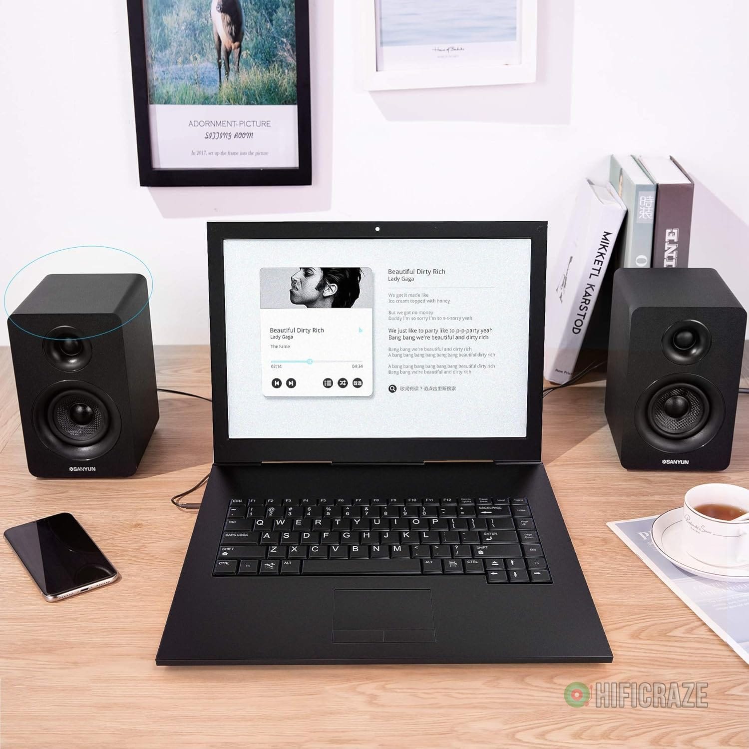 SW208 3" Active Bluetooth 5.0 Bookshelf Speakers – 60W Carbon Fiber Speaker Unit - Built-in 24bit DAC - Dynamic 3D Surround Sound – 2.0 Computer PC Monitor Gaming Speakers (Pair, Black) 5 SW208 3" Active Bluetooth 5.0 Bookshelf Speakers – 60W Carbon Fiber Speaker Unit - Built-in 24bit DAC - Dynamic 3D Surround Sound – 2.0 Computer PC Monitor Gaming Speakers (Pair, Black) - Image 5