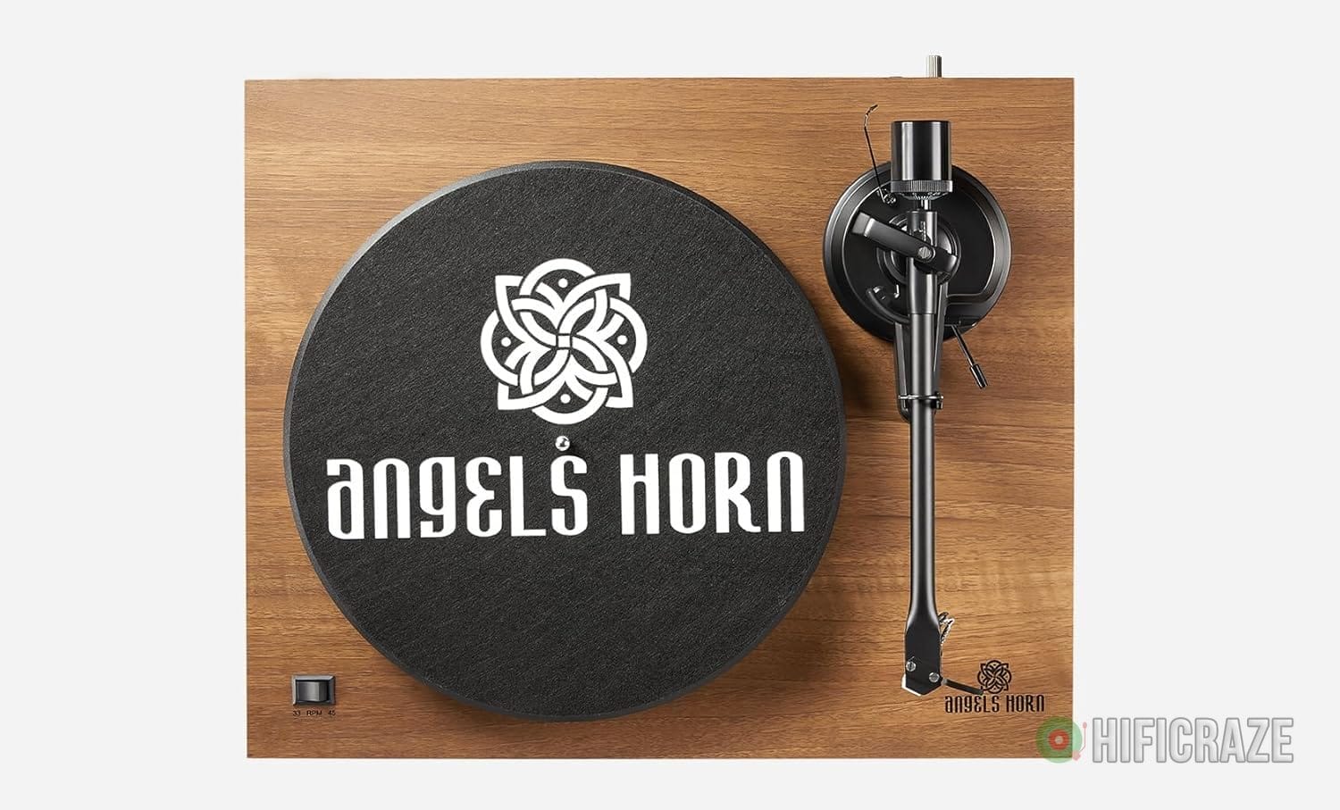 ANGELS HORN Turntable, Vinyl Record Player, Built-in Phono Preamp, Belt Drive 2-Speed, Adjustable Counterweight, AT-3600L (Upgraded Bluetooth Version) 6 ANGELS HORN Turntable, Vinyl Record Player, Built-in Phono Preamp, Belt Drive 2-Speed, Adjustable Counterweight, AT-3600L (Upgraded Bluetooth Version) - Image 6