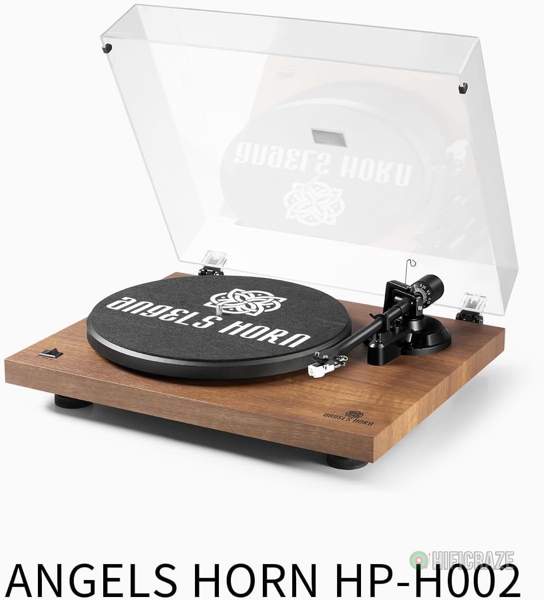 ANGELS HORN Turntable, Vinyl Record Player, Built-in Phono Preamp, Belt Drive 2-Speed, Adjustable Counterweight, AT-3600L (Upgraded Bluetooth Version) - Image 7