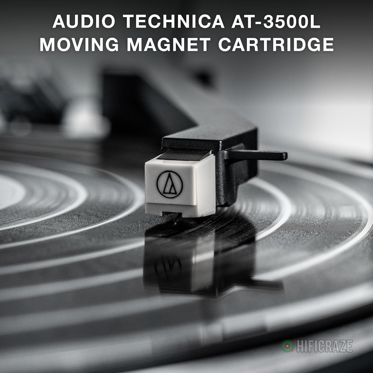 Victrola Automatic – Fully Automatic Bluetooth Turntable – Audio Technica ATN3600L Cartridge, 2-Speed Vinyl Record Player, Aluminum Platter, Switchable Preamp, Repeat Mode, Dust Cover (Black) - Image 6