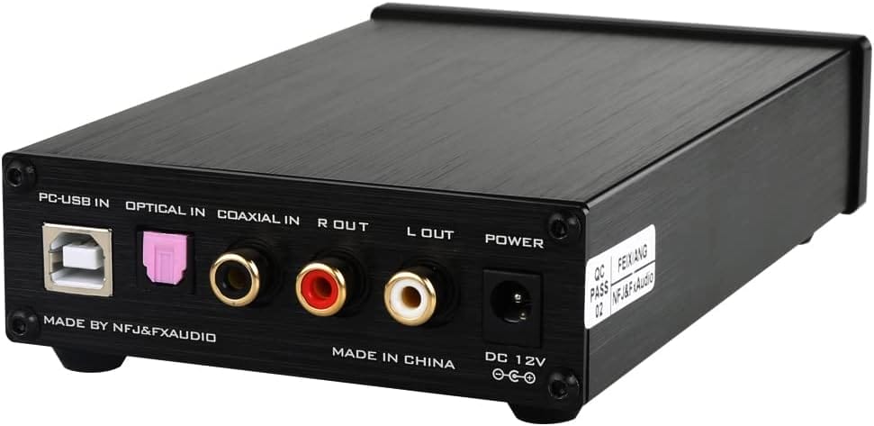 FX-Audio DAC-X6 Headphone amp Mini HiFi 2.0 Digital Audio Decoder DAC Input USB/Coaxial/Optical Output RCA/Headphone Amplifier 24Bit/96KHz DC12V (Black) 9 FX-Audio DAC-X6 Headphone amp Mini HiFi 2.0 Digital Audio Decoder DAC Input USB/Coaxial/Optical Output RCA/Headphone Amplifier 24Bit/96KHz DC12V (Black) - Image 9