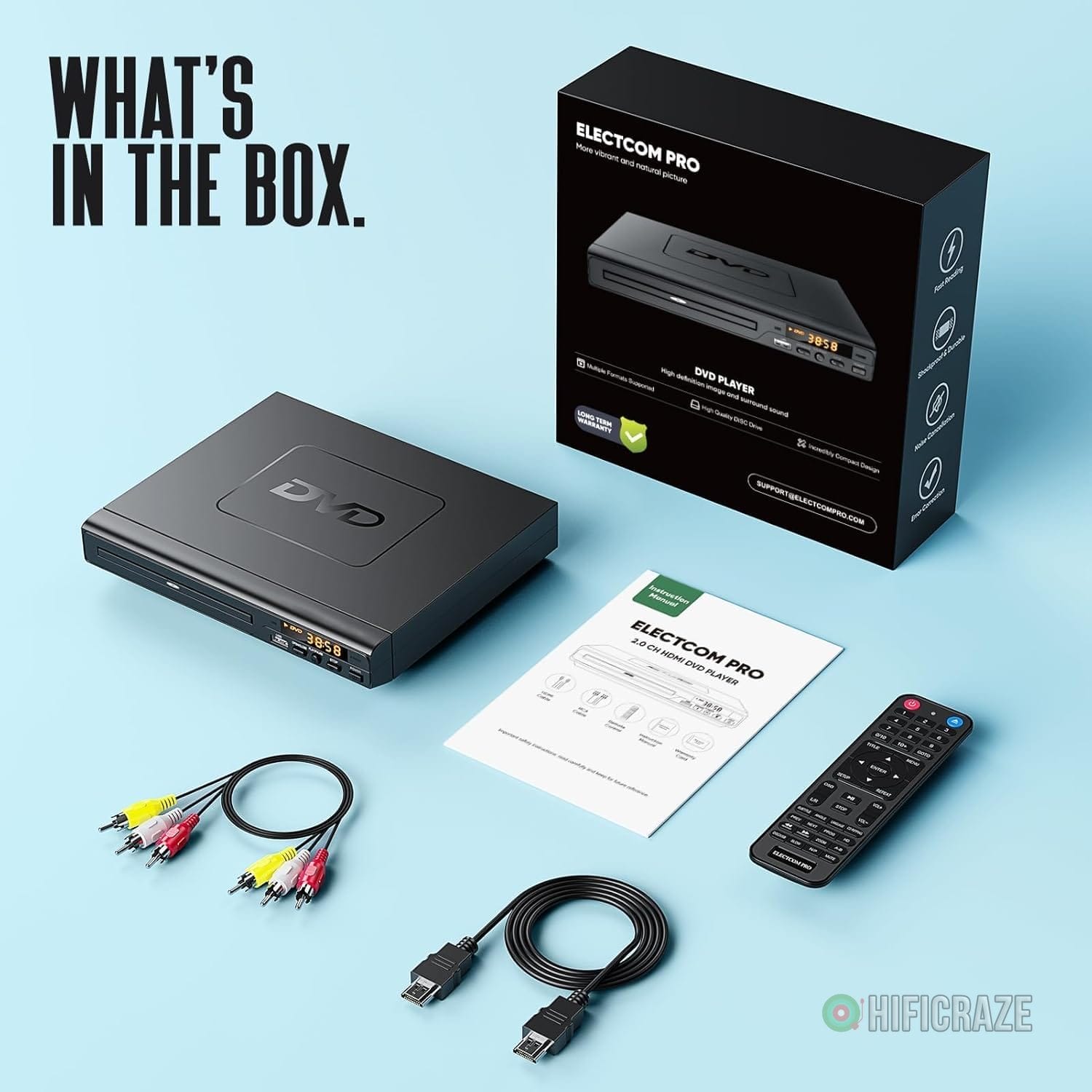 DVD Players for TV with HDMI, DVD Players That Play All Regions, Simple DVD Player for Elderly, CD Player for Home Stereo System, Included HDMI and RCA Cable 7 DVD Players for TV with HDMI, DVD Players That Play All Regions, Simple DVD Player for Elderly, CD Player for Home Stereo System, Included HDMI and RCA Cable - Image 7