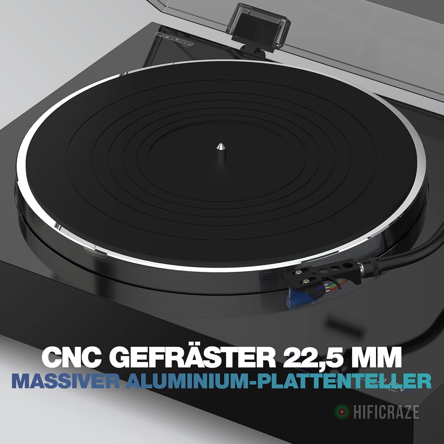 Reloop Turn X Premium HiFi Turntable with Ortofon 2M Blue Cartridge 3 Reloop Turn X Premium HiFi Turntable with Ortofon 2M Blue Cartridge - Image 3