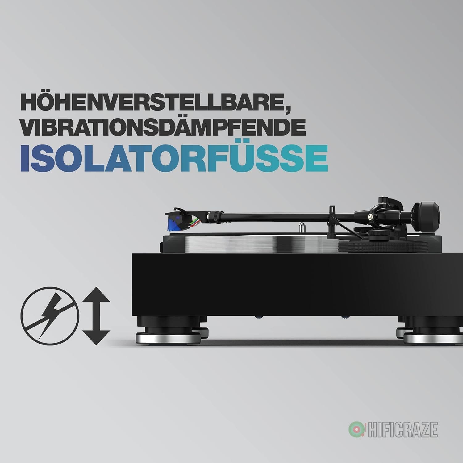 Reloop Turn X Premium HiFi Turntable with Ortofon 2M Blue Cartridge 9 Reloop Turn X Premium HiFi Turntable with Ortofon 2M Blue Cartridge - Image 9