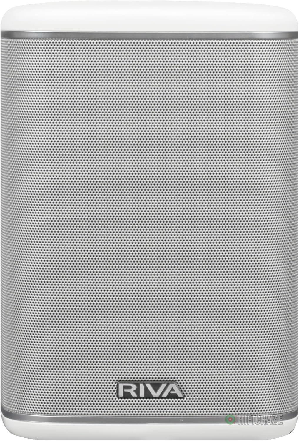 RIVA Upgraded Arena Wi-Fi Bluetooth Hi-Fi Speaker, 6 Drivers, 50W, Multiroom Music System, Supports Airplay 2, Chromecast, Spotify, Tidal and More Streaming (White)