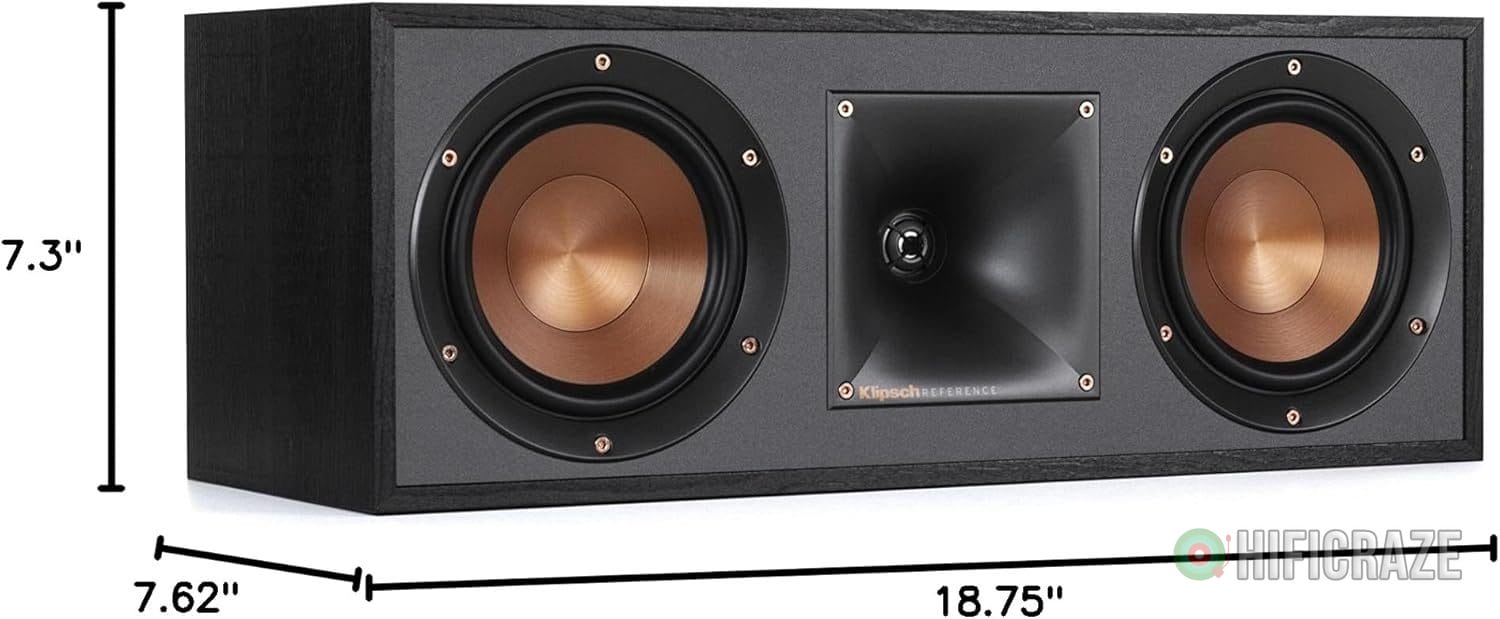 Klipsch R-52C Powerful Detailed Center Channel Home Speaker - Black 2 Klipsch R-52C Powerful Detailed Center Channel Home Speaker - Black - Image 2