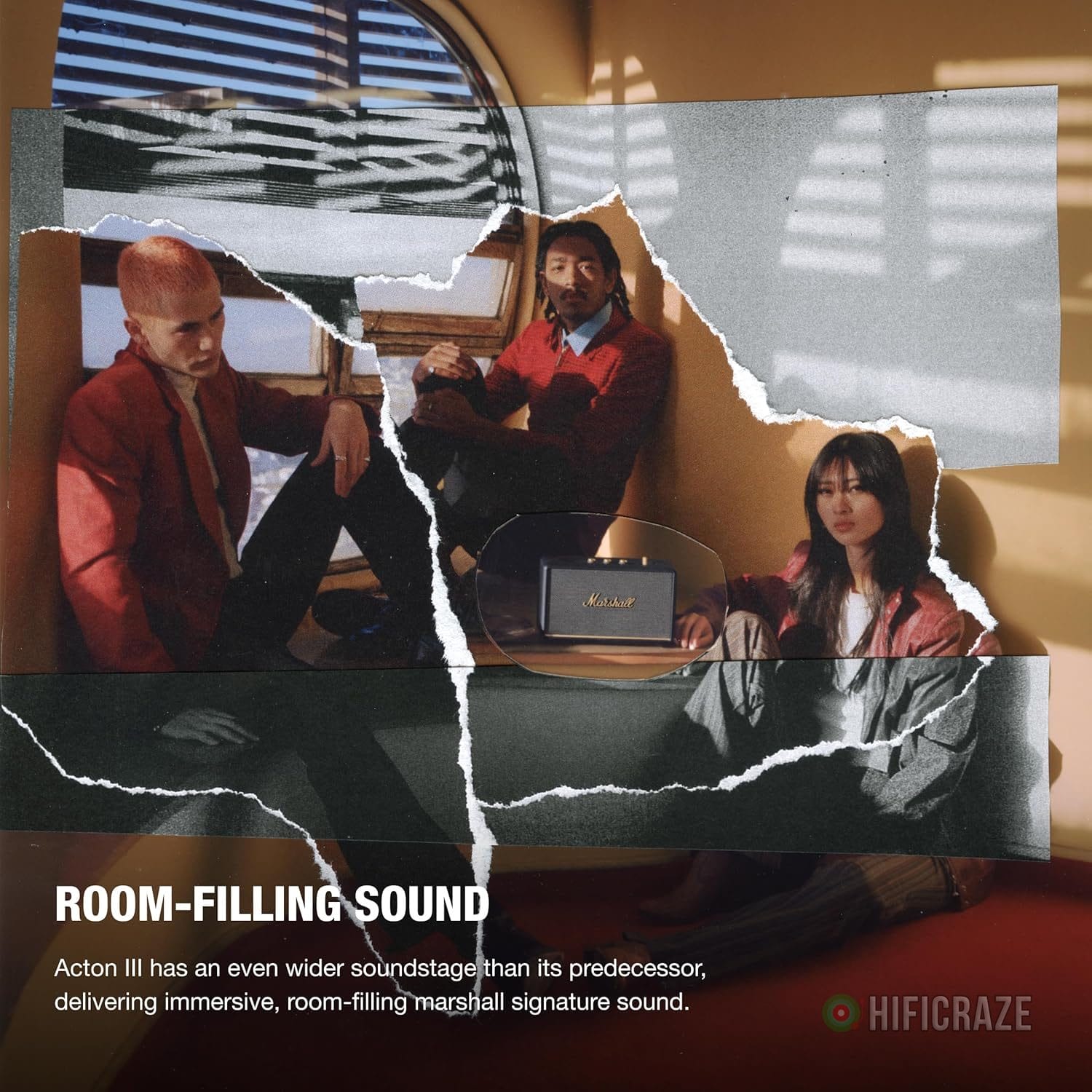 Marshall Acton III Bluetooth Home Speaker, Black 2 Marshall Acton III Bluetooth Home Speaker, Black - Image 2