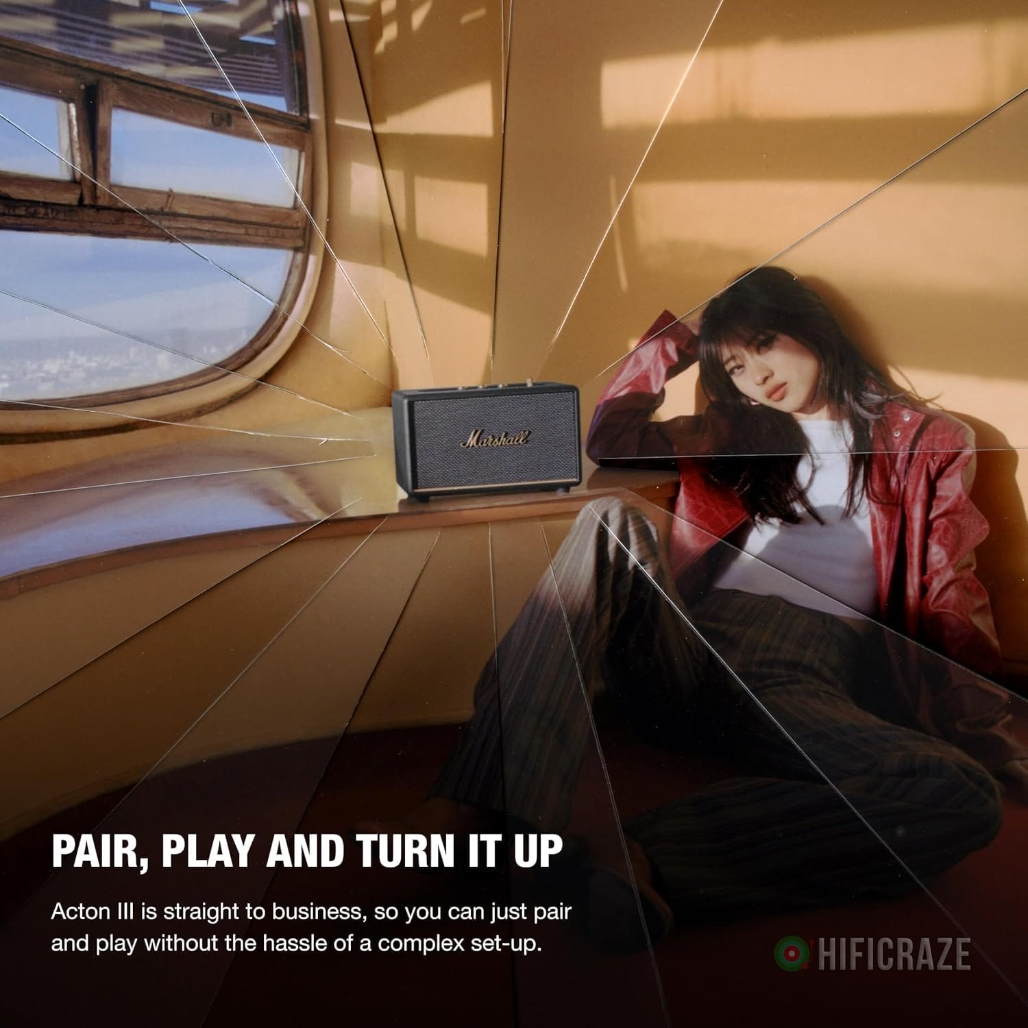 Marshall Acton III Bluetooth Home Speaker, Black 3 Marshall Acton III Bluetooth Home Speaker, Black - Image 3