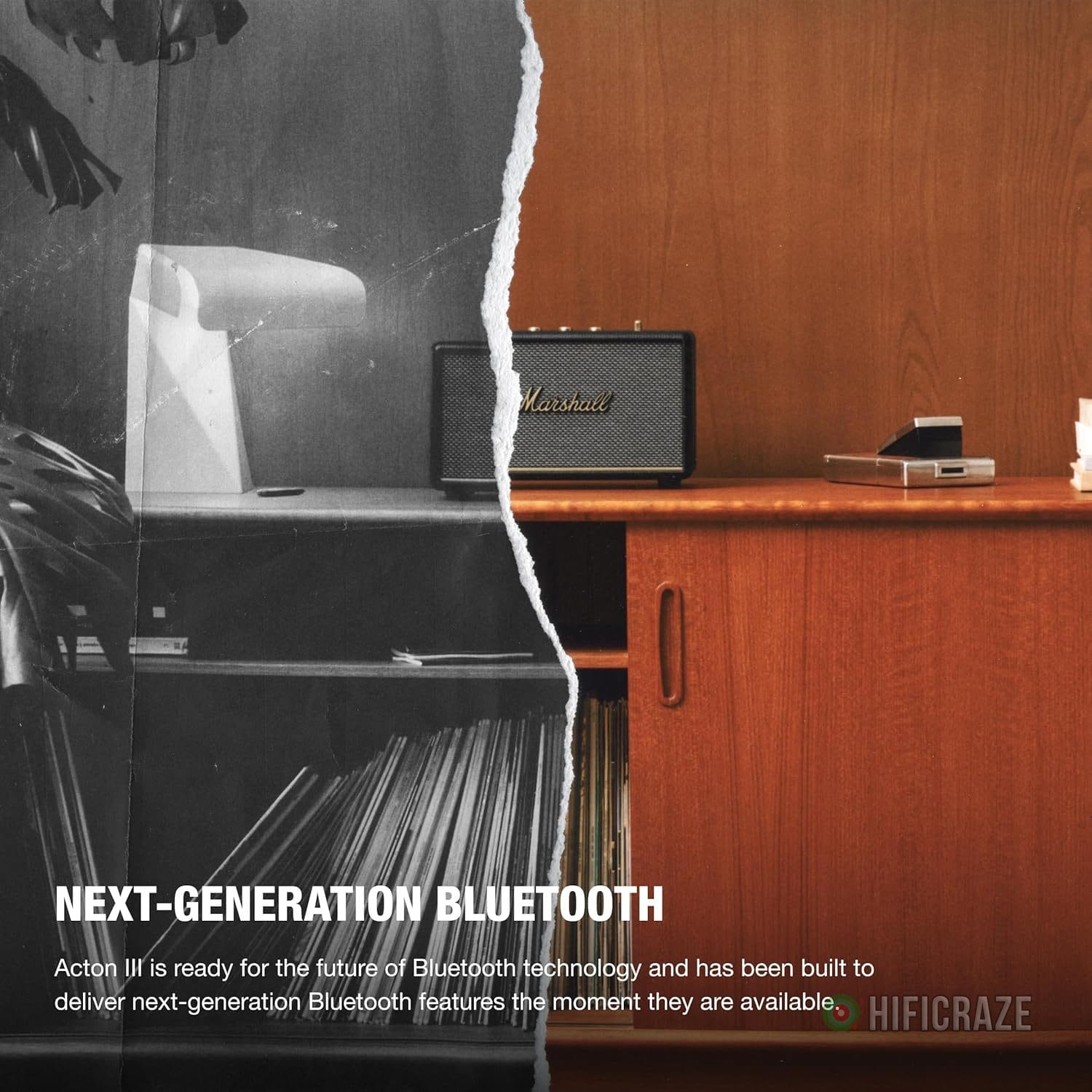 Marshall Acton III Bluetooth Home Speaker, Black 4 Marshall Acton III Bluetooth Home Speaker, Black - Image 4