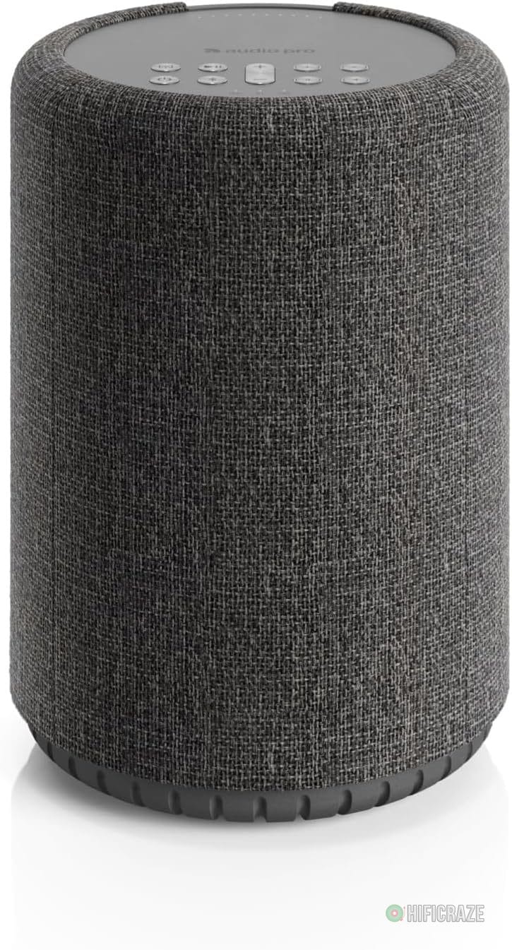 Audio Pro A10 MKII Wireless Multiroom Speaker, WiiM Edition | High Fidelity, Bluetooth, WiFi | Compatible with AirPlay 2, Google Cast, Siri, WiiM Home App, Stream Spotify, Tidal & More, Dark Gray 1 multiroom wireless audio