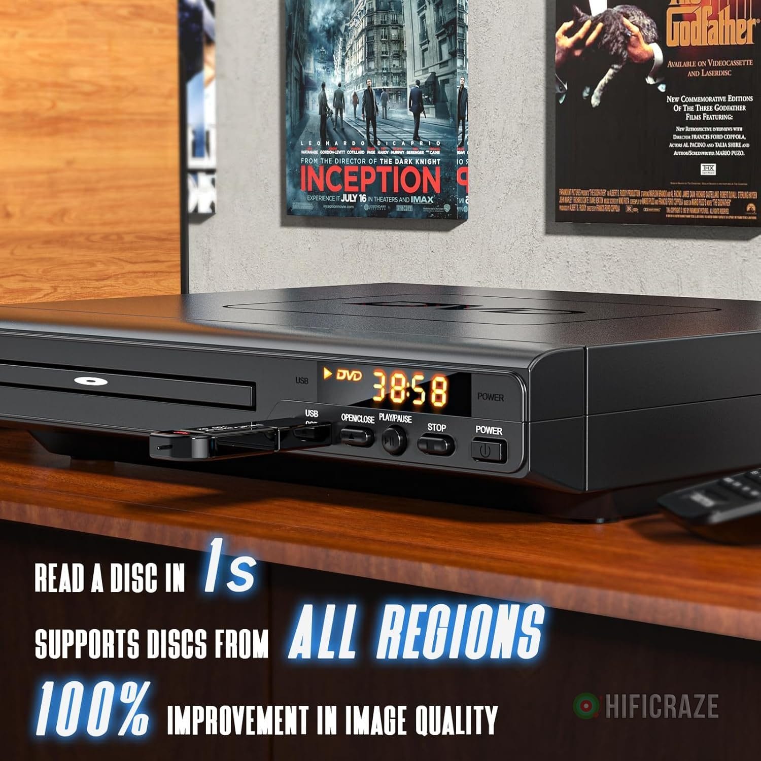 DVD Players for TV with HDMI, DVD Players That Play All Regions, Simple DVD Player for Elderly, CD Player for Home Stereo System, Included HDMI and RCA Cable 2 DVD Players for TV with HDMI, DVD Players That Play All Regions, Simple DVD Player for Elderly, CD Player for Home Stereo System, Included HDMI and RCA Cable - Image 2