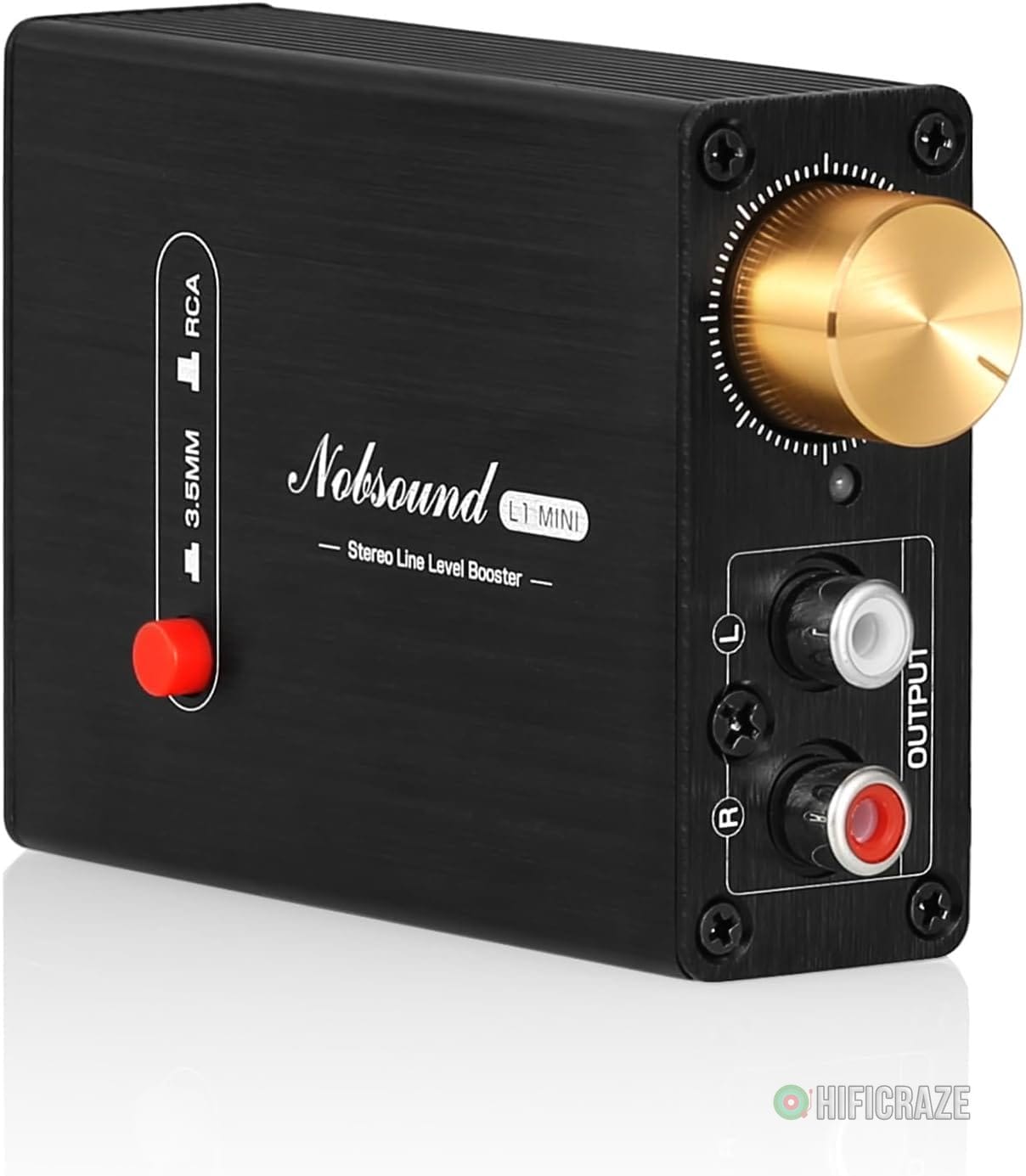 Douk Audio L1-MiINI Stereo Line Level Booster Amplifier Audio Preamp 20dB Gain + Volume Control 1 line preamplifier