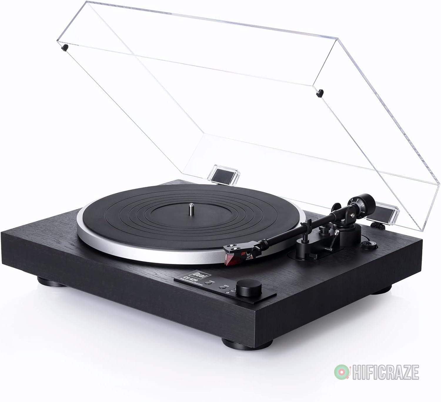 Dual CS 429 Fully Automatic Turntable with Die-Cast Aluminum Platter - Black 1 auto return turntable