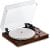 Fluance RT85 Turntable with Ortofon Cartridge, Acrylic Platter, Speed Control, and Vibration Isolation – Walnut