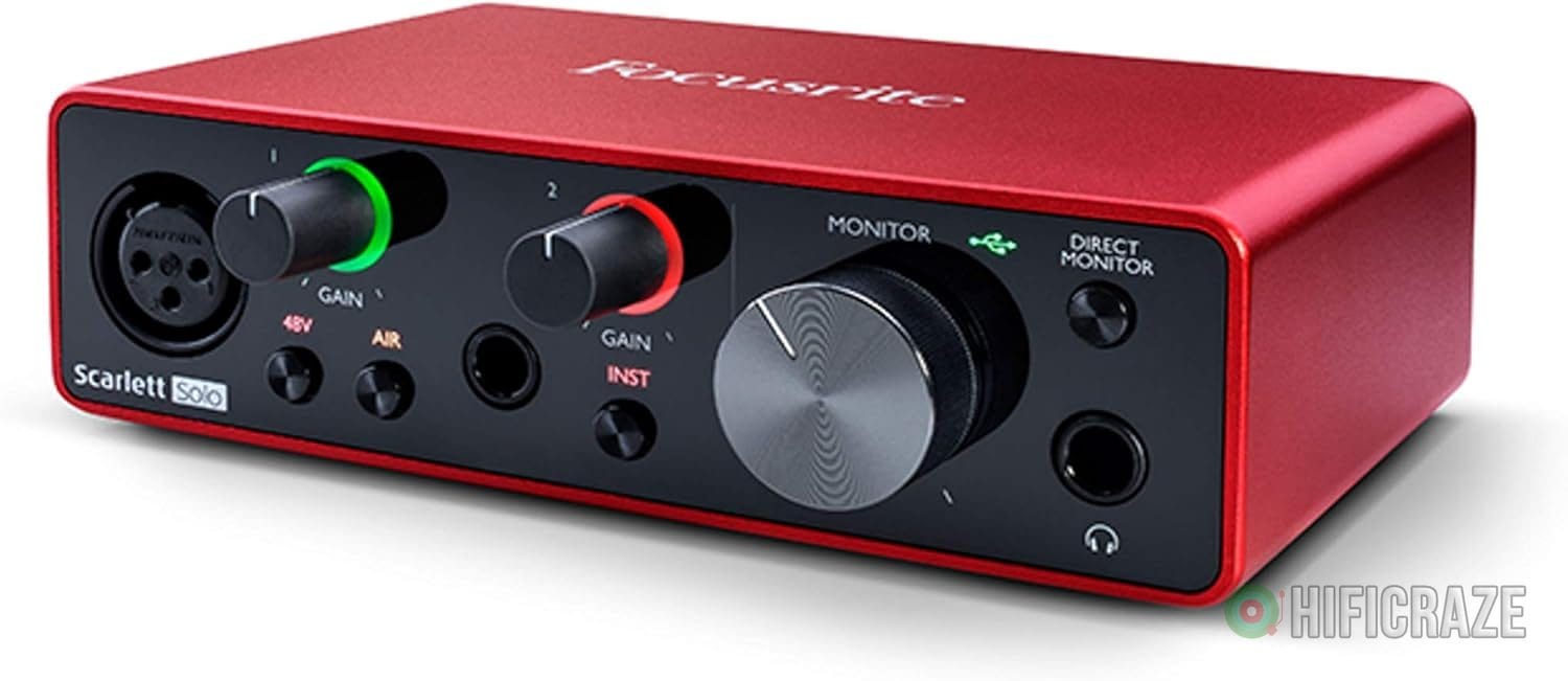 Focusrite Scarlett Solo 3rd Gen USB Audio Interface for Guitarists, Vocalists, Podcasters or Producers to record and playback studio quality sound - Image 2