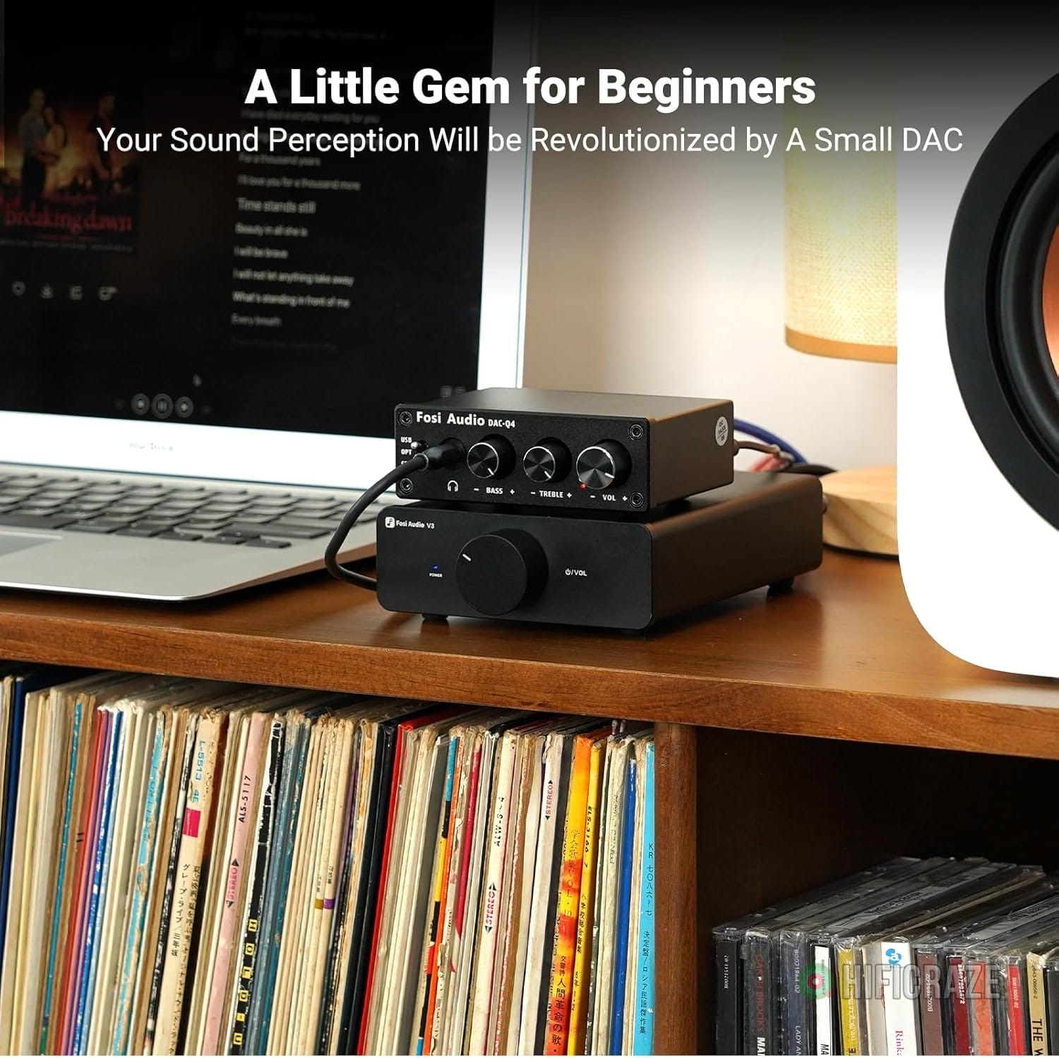 Fosi Audio Q4 DAC Headphone Amp for PC, Desktop Digital to Analog Audio Converter for Home Stereo Amplifier and Powered Speakers, PC-USB/Optical/Coaxial Inputs, 3.5mm Headphone/RCA Outputs 2 Fosi Audio Q4 DAC Headphone Amp for PC, Desktop Digital to Analog Audio Converter for Home Stereo Amplifier and Powered Speakers, PC-USB/Optical/Coaxial Inputs, 3.5mm Headphone/RCA Outputs - Image 2