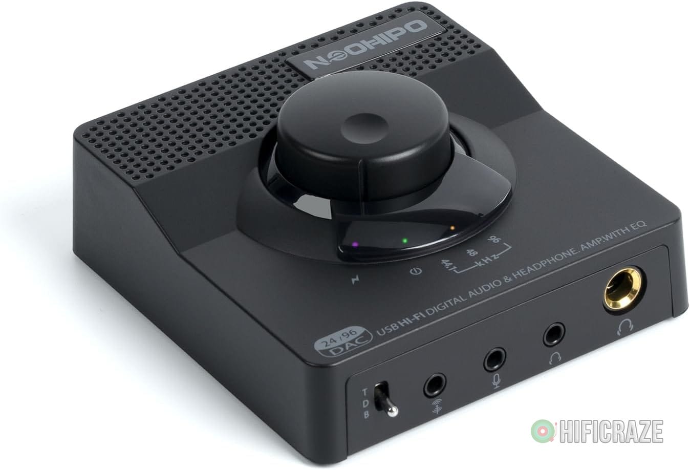 H1 DAC Amp for Pc,Mini USB Gaming DAC Headphone Amplifier, Mini Hi-Fi Digital-to-Analog Amp, 3.5MM/6.35MM/Mic/EQ Opt/Coa/RCA Outputs with Treble & Bass Switch for PS5/PC/MAC/Computer