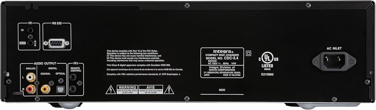 Integra Premium 6 Disc CD Carousel Changer Black (CDC-3.4) 2 Integra Premium 6 Disc CD Carousel Changer Black (CDC-3.4) - Image 2