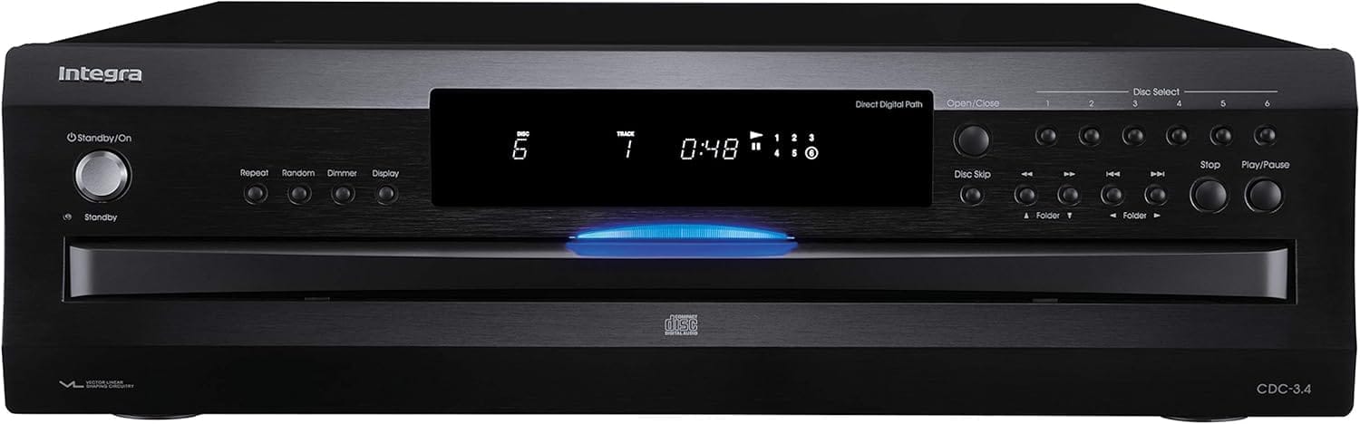 Integra Premium 6 Disc CD Carousel Changer Black (CDC-3.4) 1 CD Carousel changer