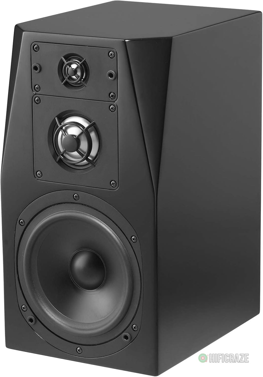 NHT C Series C-3 Premium Home Theater 3-Way Bookshelf Speaker – Clean, Hi-Res Audio | Sealed Box | Aluminum Drivers | Single Unit, High Gloss Black