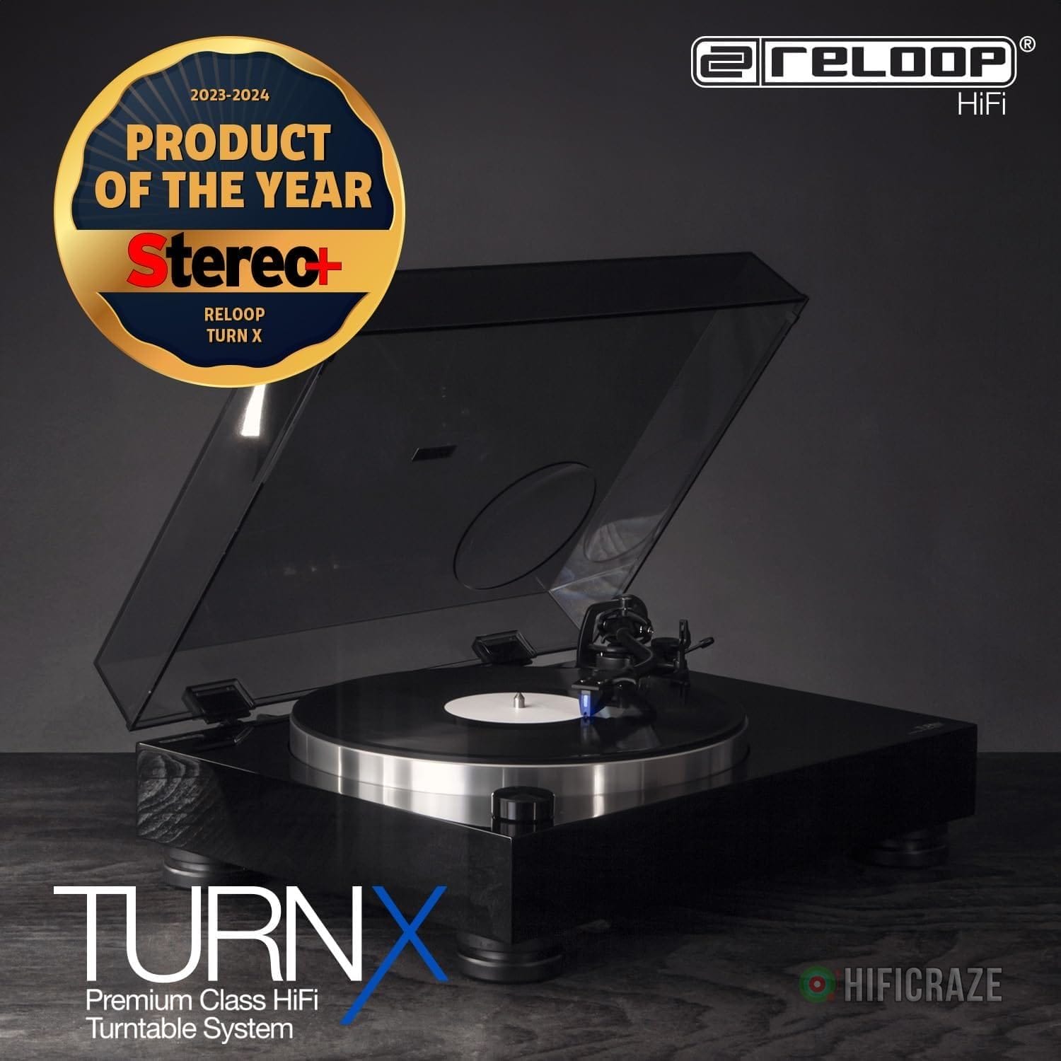 Reloop Turn X Premium HiFi Turntable with Ortofon 2M Blue Cartridge 2 Reloop Turn X Premium HiFi Turntable with Ortofon 2M Blue Cartridge - Image 2