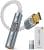 USB C to 3.5mm Audio Headphone Adapter DAC Dongle, CX31993 Audio Converter with HiFi Amplifier, Type C to AUX with USB-A Adapter for Android iPhone Mac Windows iPad Switch PS5
