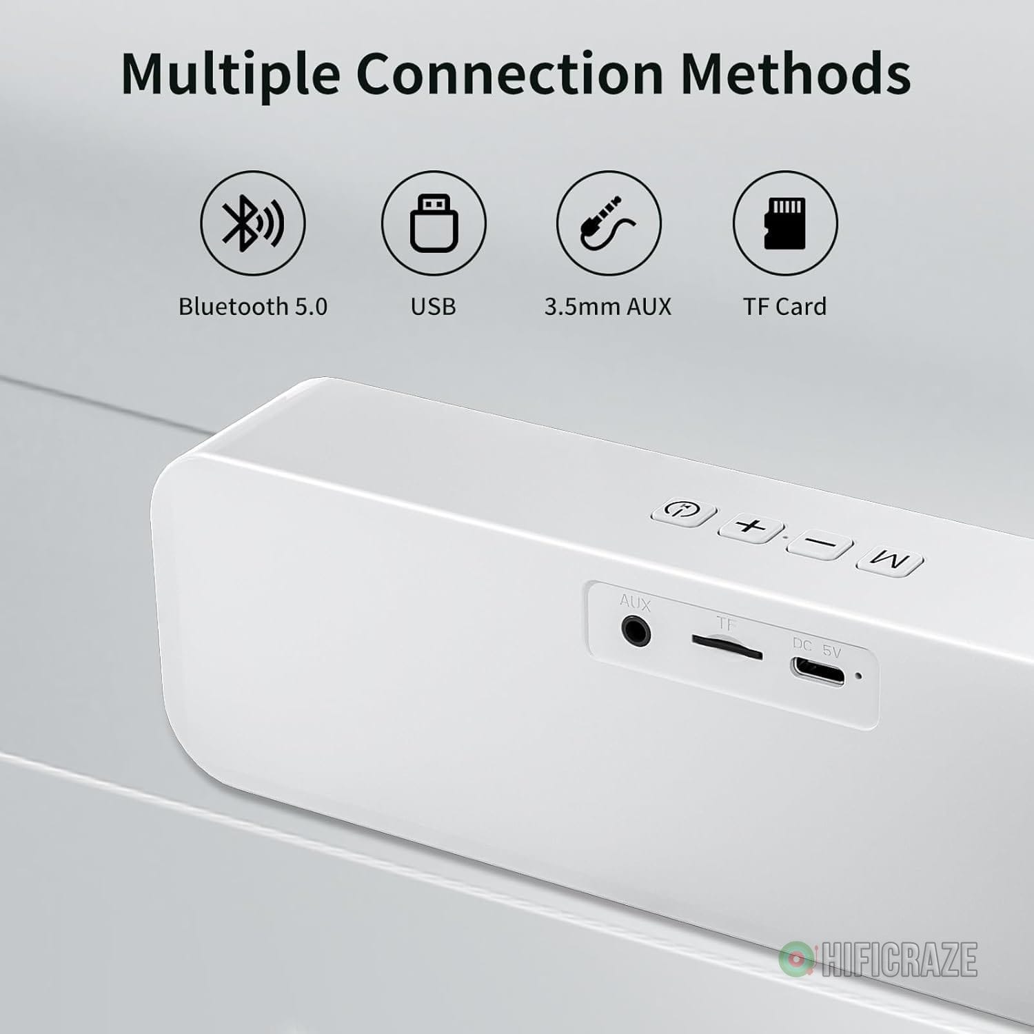 USB Computer Speakers,Pc Speakers for Desktop,Stereo Sound & Rich Bass,with 3.5mm Aux-in,Bluetooth,TF Card Port,USB Powered Speakers for Desktop Monitor,for Web Conferences,Offices,Teacher,Music - Image 2