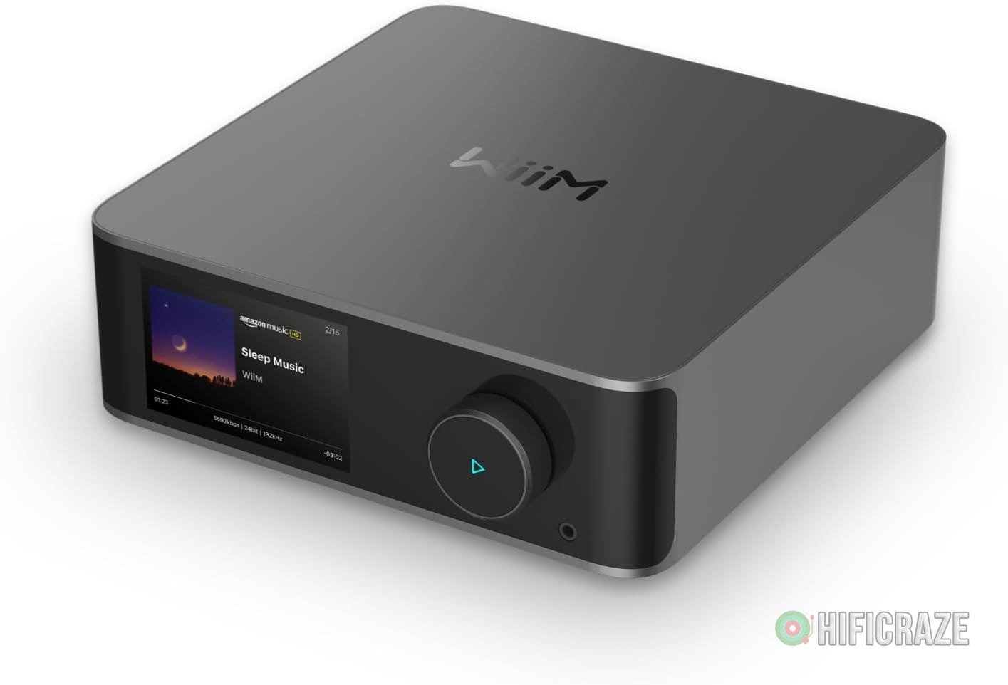 WiiM Ultra Music Streamer & Digital Preamp | 3.5″ Touchscreen, Compatible with Google Cast & Alexa, Stream Spotify, Amazon Music, Tidal & More | HDMI ARC, Phono Input & Headphone Output | Space Gray