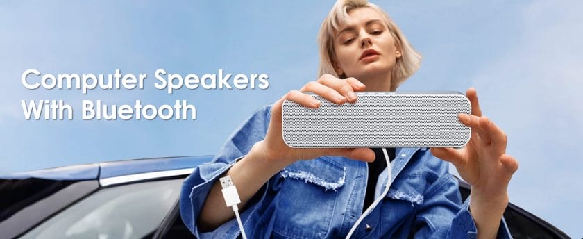 USB Computer Speakers,Pc Speakers for Desktop,Stereo Sound & Rich Bass,with 3.5mm Aux-in,Bluetooth,TF Card Port,USB Powered Speakers for Desktop Monitor,for Web Conferences,Offices,Teacher,Music 10 KASOHQEE USB Computer Speakers