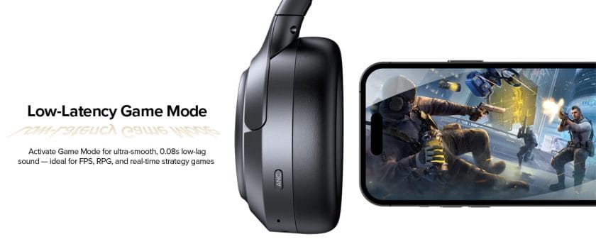 TAGRY Hybrid Active Noise Cancelling Headphones 120Hrs Playtime ENC Clear Call Bluetooth Headphone Over Ear Wireless Headphones Hi-Res Audio ANC Headset with Low Latency Mode for Game Travel Home PC 6 Excellent headphones