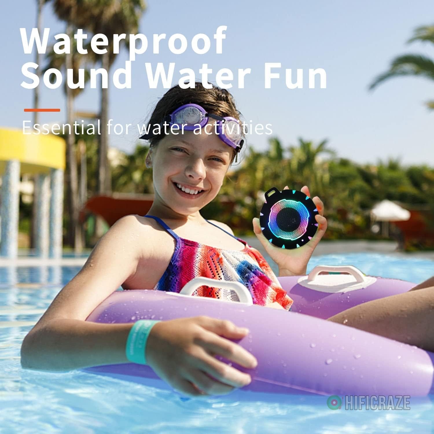 HEYSONG Waterproof Shower Bluetooth Speaker, Durable & Portable with Clear Sound, Ideal for Shower, Pool, Beach & Kayaking – Great Gift for All Ages 5 HEYSONG Waterproof Shower Bluetooth Speaker, Durable & Portable with Clear Sound, Ideal for Shower, Pool, Beach & Kayaking – Great Gift for All Ages - Image 5