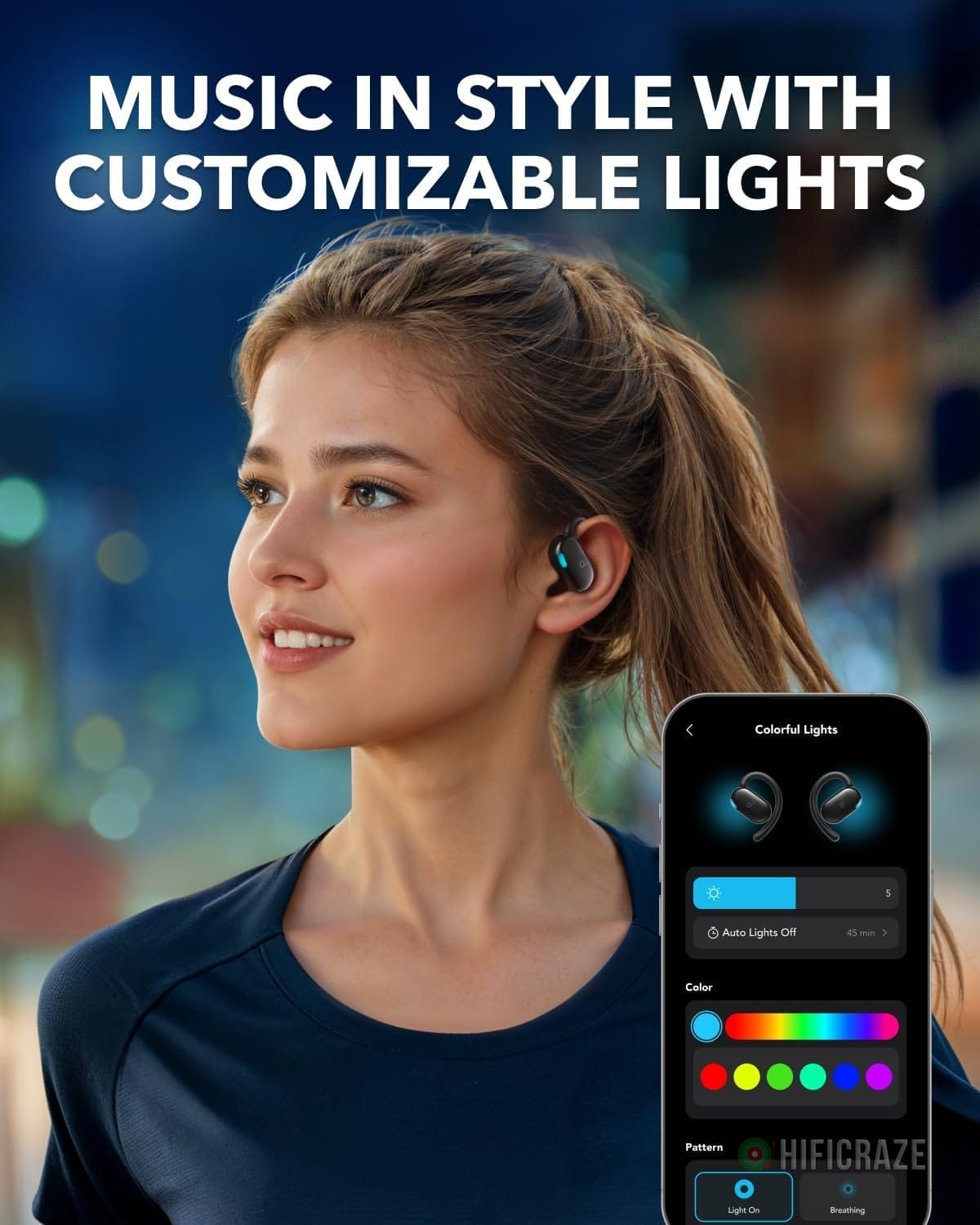 Soundcore V20i by Anker Open-Ear Headphones, Adjustable Ear Hooks, Ultra-Comfort, Snug Fit, Powerful Sound, Clear Calls, IP55, 36H Playtime, Bluetooth 5.4 Wireless Earbuds, Multipoint Connection - Image 6