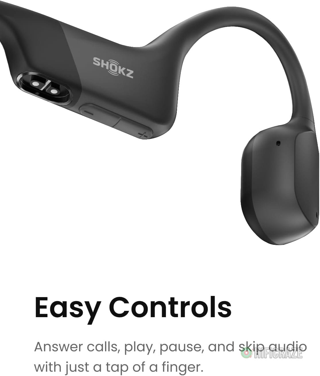 SHOKZ OpenRun - Open-Ear Bluetooth Bone Conduction Sport Headphones, Sweat Resistant Wireless Earphones for Workouts and Running, Built-in Mic, with Hair Band, Black - Image 7