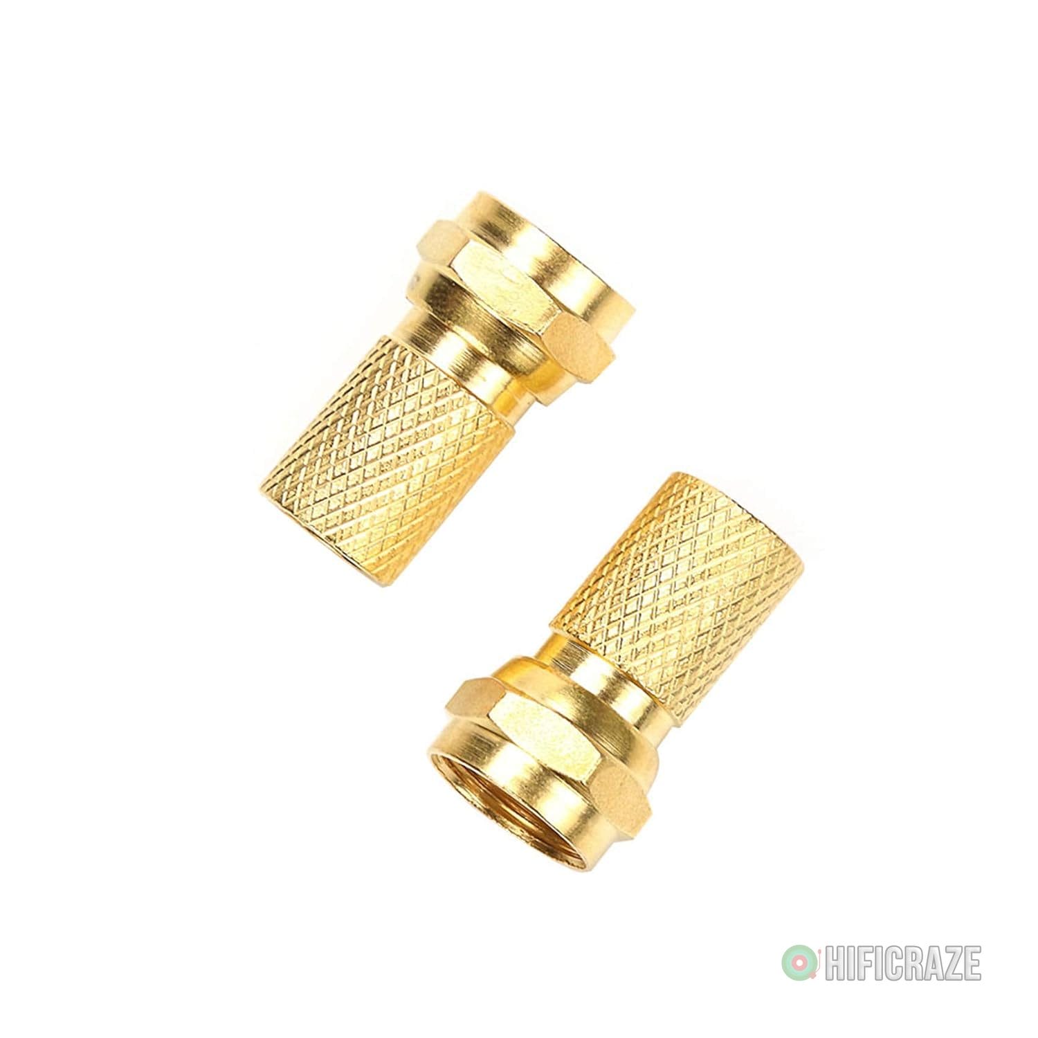 F-Type Coaxial Cable Twist on Connector, Full Copper Gold Plated RG6 Coaxial Cable Male Twist-on Adapter (Pack of 10) 4 F-Type Coaxial Cable Twist on Connector, Full Copper Gold Plated RG6 Coaxial Cable Male Twist-on Adapter (Pack of 10) - Image 4