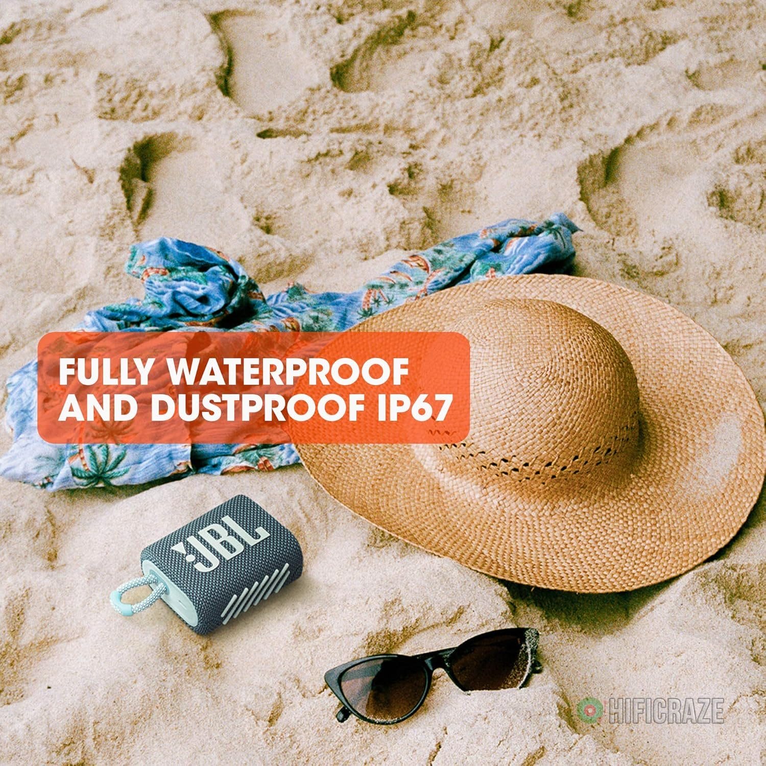 JBL Go 3 - Portable Mini Bluetooth Speaker, big audio and punchy bass, IP67 waterproof and dustproof, 5 hours of playtime, speaker for home, outdoor and travel (Black) - Image 3