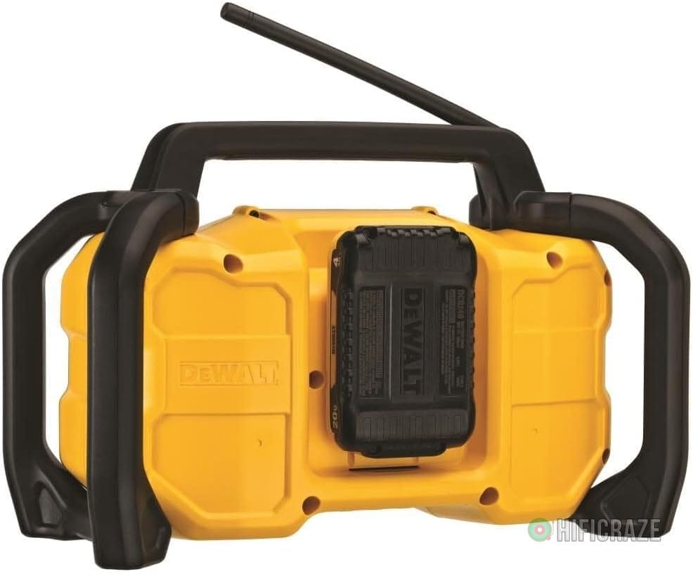 DEWALT 12V/20V MAX Portable Bluetooth Radio, Cordless, 100 ft Range, 3.5” Subwoofers, Jobsite (DCR028B) - Image 5