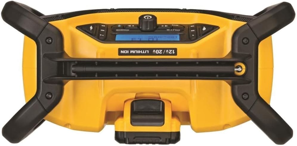 DEWALT 12V/20V MAX Portable Bluetooth Radio, Cordless, 100 ft Range, 3.5” Subwoofers, Jobsite (DCR028B) - Image 6