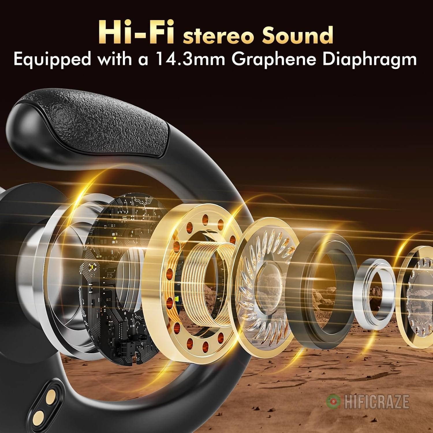 Wireless Earbuds, Sports Bluetooth Headphones, 80Hrs Playtime Ear Buds with LED Power Display, Noise Canceling Headset, IPX7 Waterproof Earphones for Workout/Running (Black) - Image 3