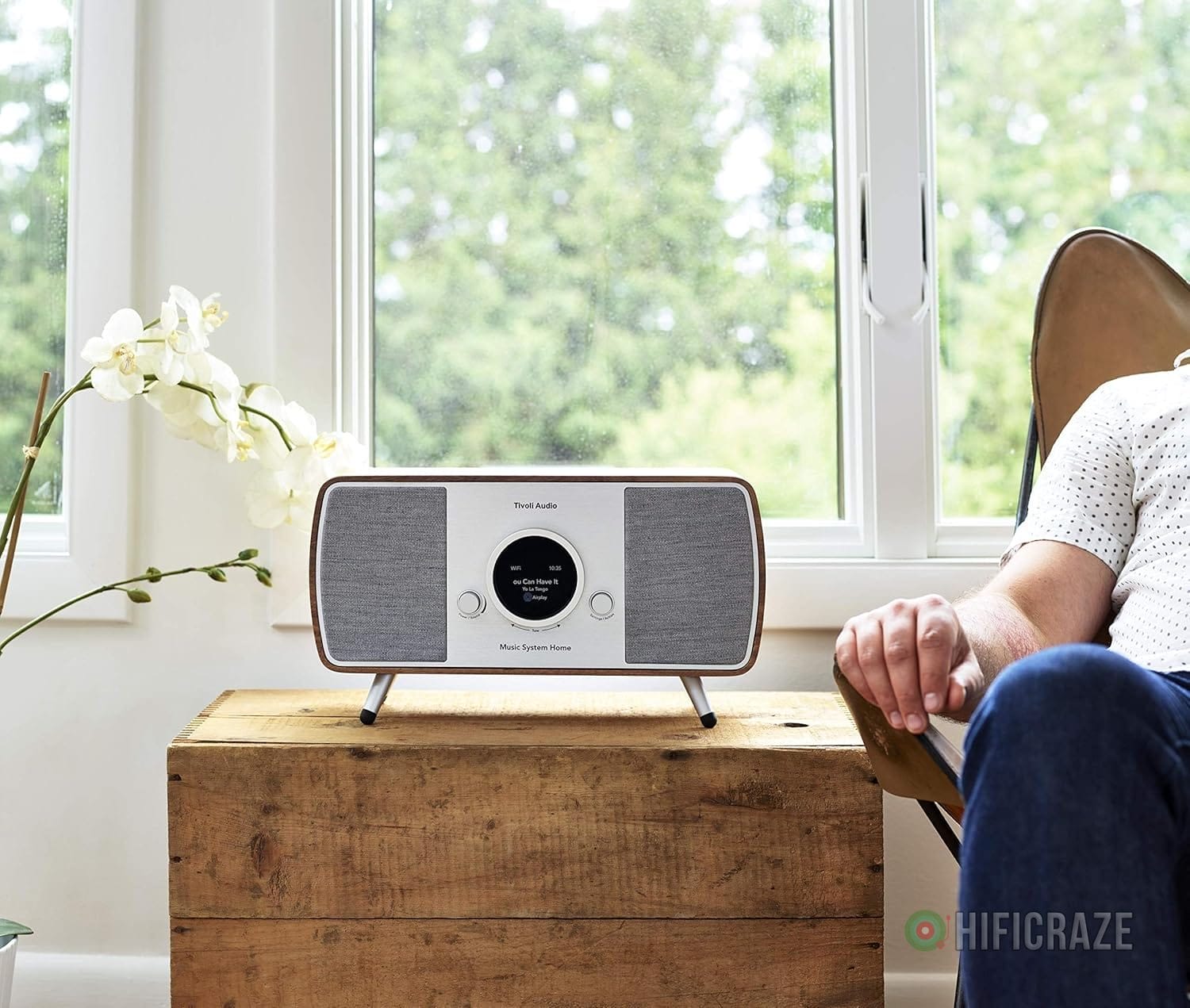 Tivoli Audio Music System Home Gen 2 Wi-Fi/AM/FM/Bluetooth Hi-Fi System (Walnut/Grey) 3 Tivoli Audio Music System Home Gen 2 Wi-Fi/AM/FM/Bluetooth Hi-Fi System (Walnut/Grey) - Image 3