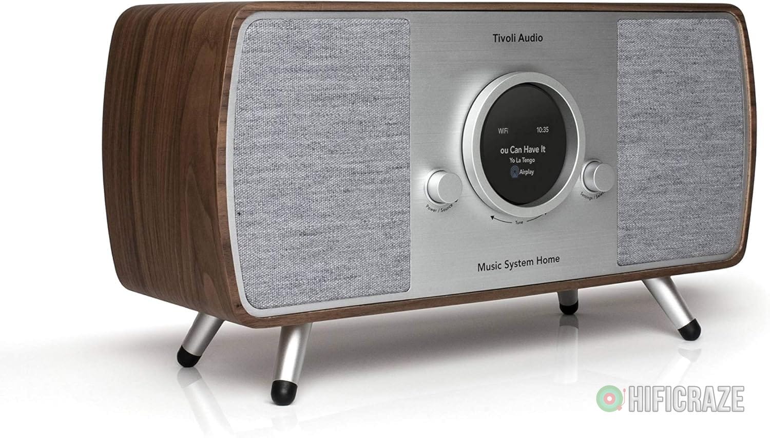 Tivoli Audio Music System Home Gen 2 Wi-Fi/AM/FM/Bluetooth Hi-Fi System (Walnut/Grey) 7 Tivoli Audio Music System Home Gen 2 Wi-Fi/AM/FM/Bluetooth Hi-Fi System (Walnut/Grey) - Image 7