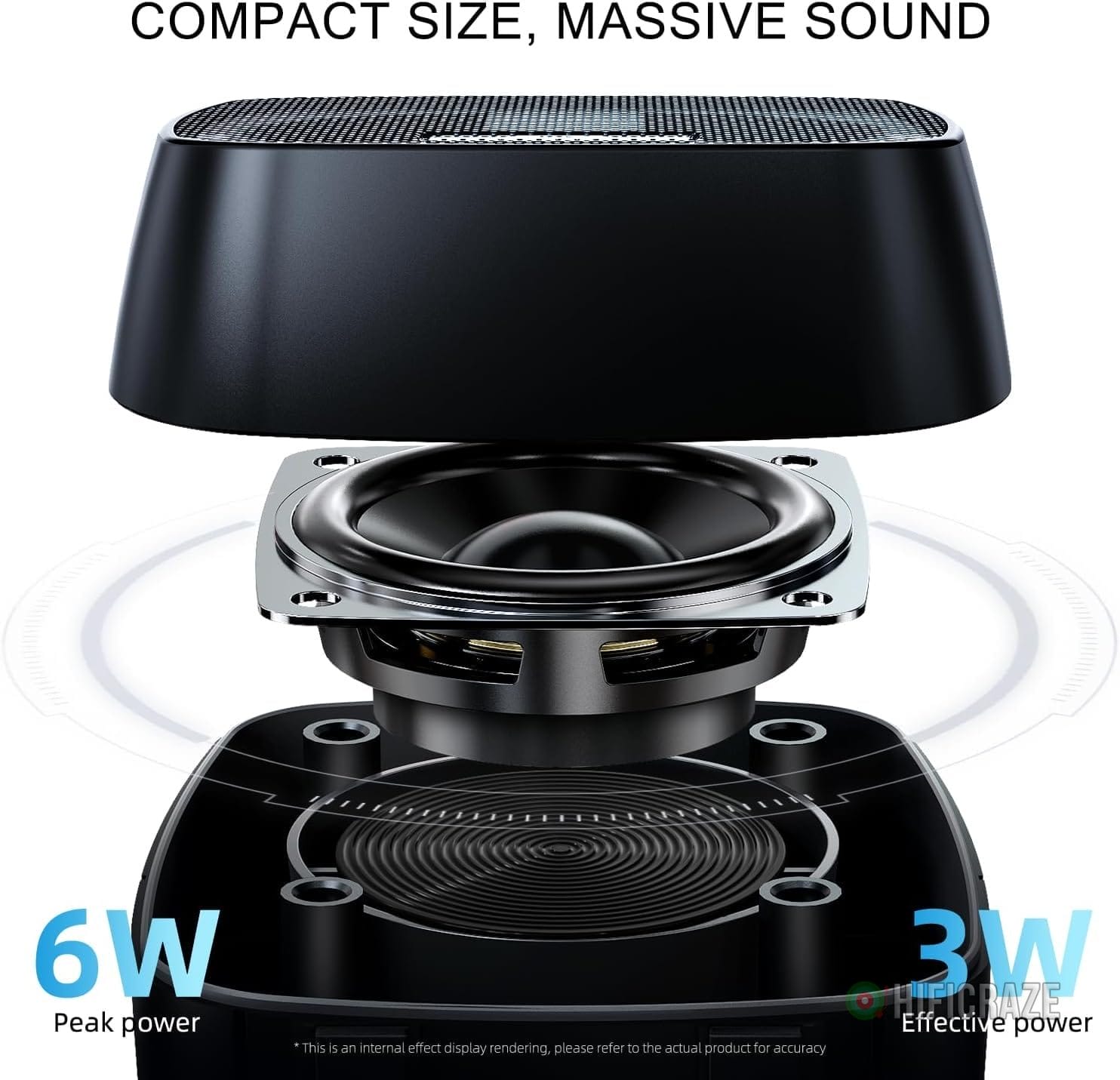 2.0 Channel RGB Computer Speakers | Compact Size with Dynamic Color-Changing Lights & Clear Audio | USB-Powered for PC/Laptop/Tablet/Phone | Plug & Play, Wired Remote (Black) - Image 3