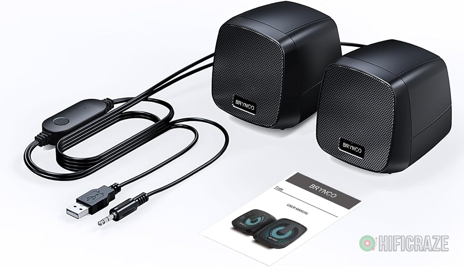 2.0 Channel RGB Computer Speakers | Compact Size with Dynamic Color-Changing Lights & Clear Audio | USB-Powered for PC/Laptop/Tablet/Phone | Plug & Play, Wired Remote (Black) - Image 8