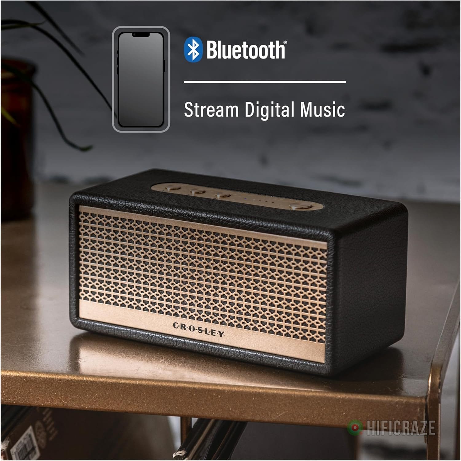 Crosley CR3113A-BK Montero Small Portable Rechargeable Bluetooth Speaker, Black 3 Crosley CR3113A-BK Montero Small Portable Rechargeable Bluetooth Speaker, Black - Image 3